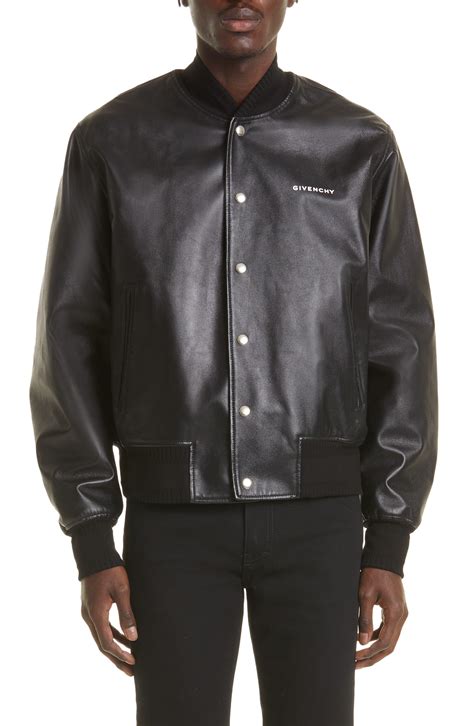 givenchy leather bomber|givenchy black denim jacket.